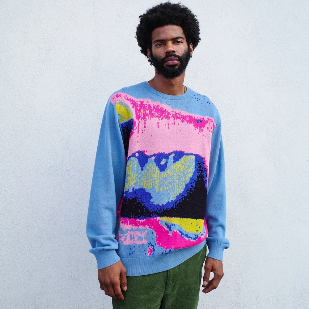 FELT MENS KISSES COTTON KNIT SWEATER